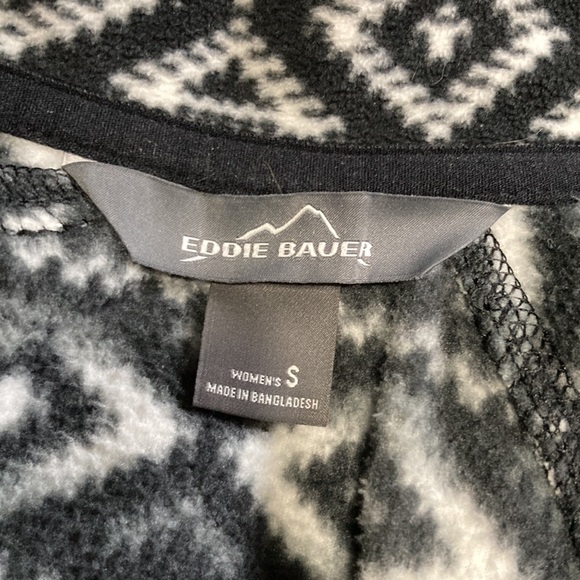 Eddie Bauer Quarter Zip Pullover Fleece Long Sleeve Zipper Top Womens Small - Picture 10 of 14